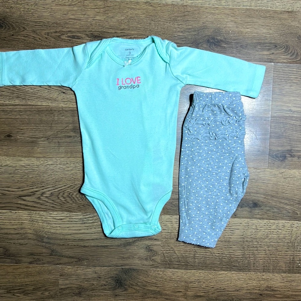 Carters I love Grandpa Set Size Three Months